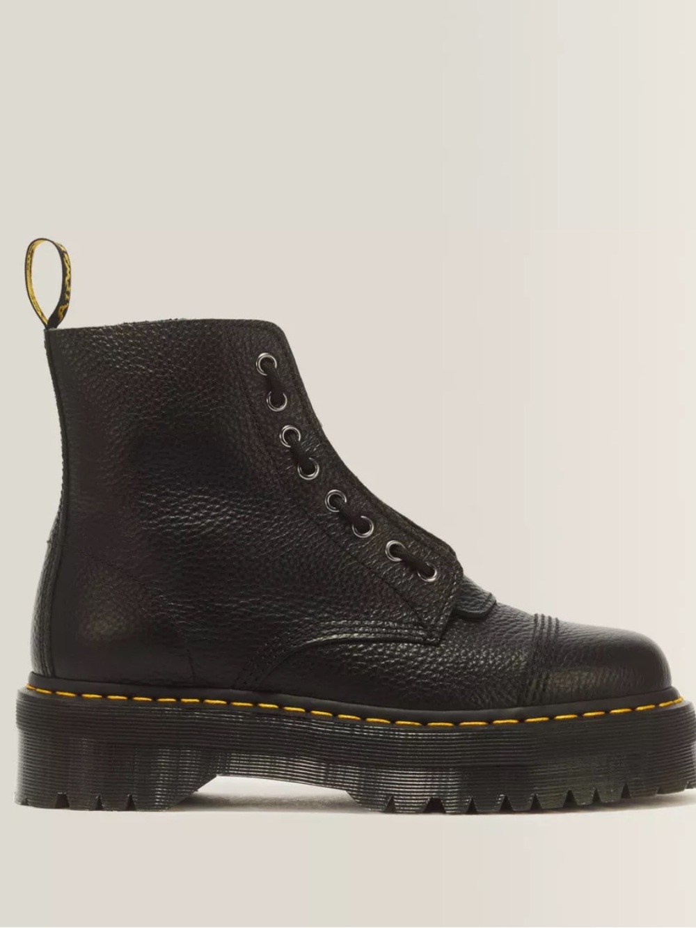 Dr martens sinclair platform leather boots